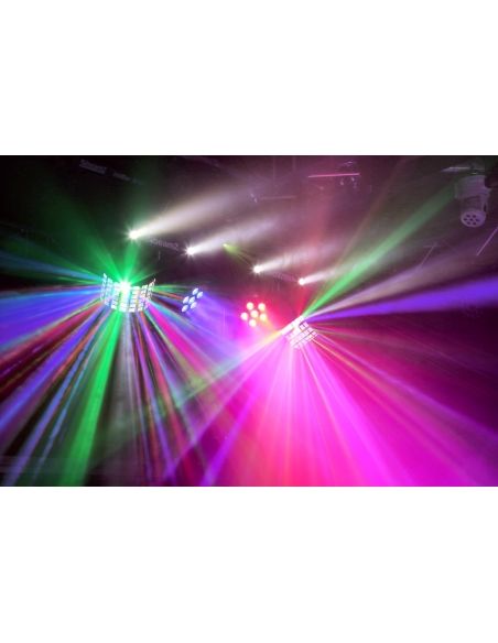 beamZ SHOWBAR con 2x Foco PAR, 2x Butterfly y Laser R/G DMX IRC 153800 - 11