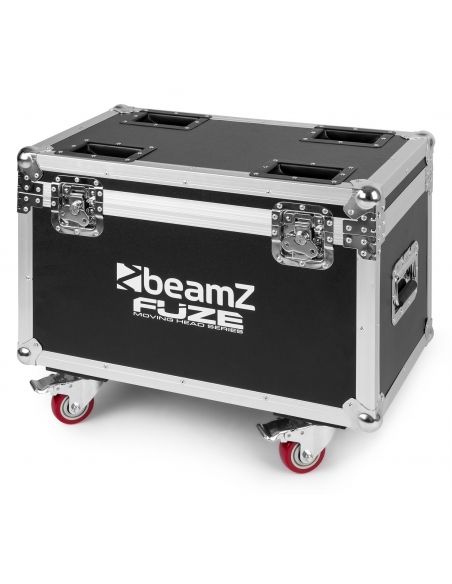 Beamz FCFZ4 Flightcase para 4pcs cabezas moviles Serie Fuze 