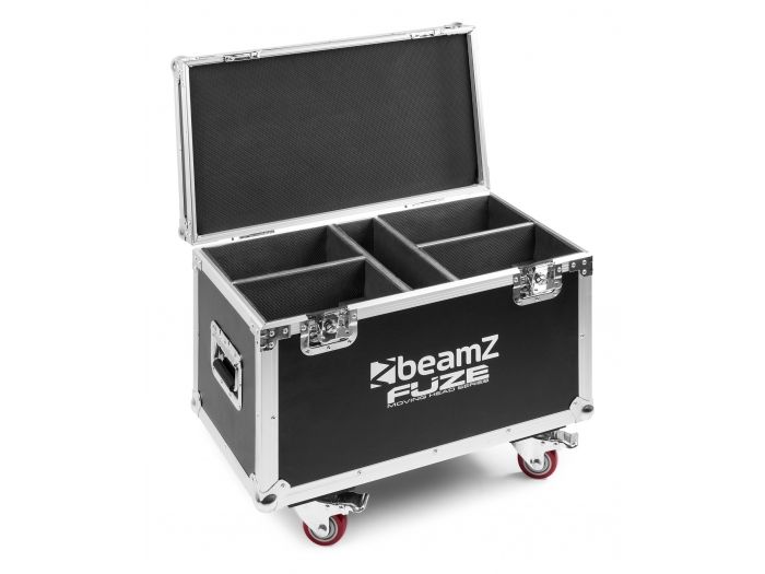 Beamz FCFZ4 Flightcase para 4pcs cabezas moviles Serie Fuze 