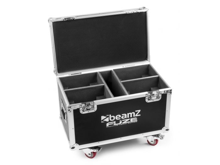 Beamz FCFZ4 Flightcase para 4pcs cabezas moviles Serie Fuze 