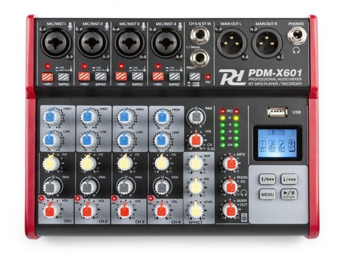 Power Dynamics PDM-X601 Mezclador Musical de estudio 6-Ch 172652 - 2