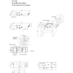 Power Dynamics PD-FC3 Flightcase 19" para mesa de mezclas y CDs. 171775 - 1 2