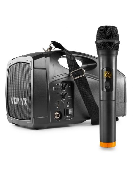 Vonyx ST014 Megafono con micro inalambrico y bateria UHF 178866