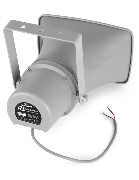 Power Dynamics HS20 Altavoz exponencial Bocina 20W 100V - IPX6 952200