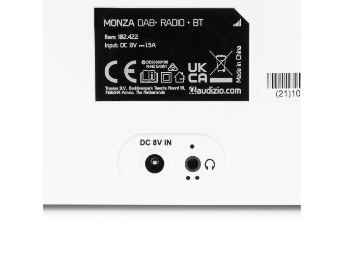 Audizio Monza DAB+ Radio estéreo Blanca 102422 - 5