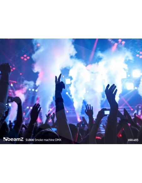 Beamz S1800 Maquina de Humo DMX Horizontal/Vertical 