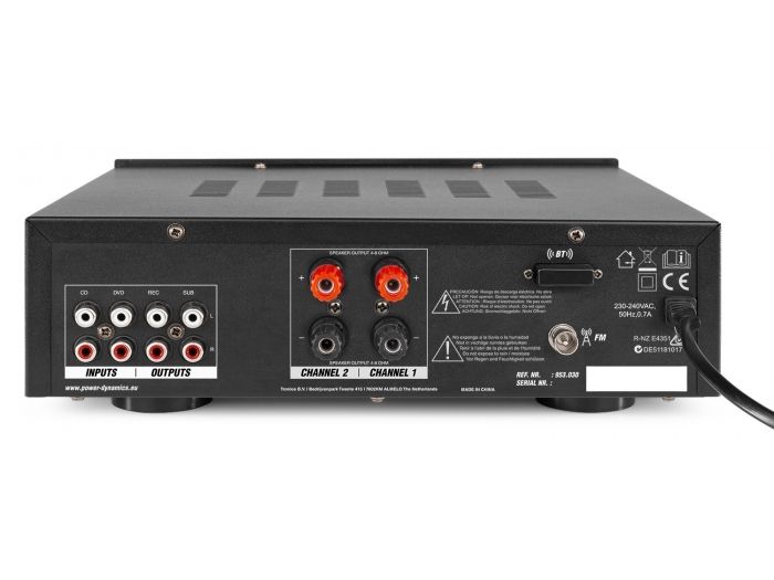 Power Dynamics PV220BT Amplificador de audio 100W 953030