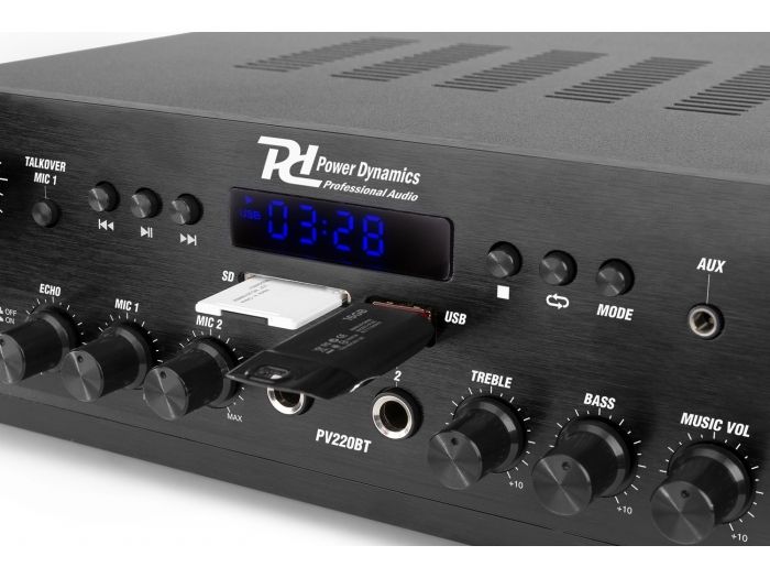 Power Dynamics PV220BT Amplificador de audio 100W 953030