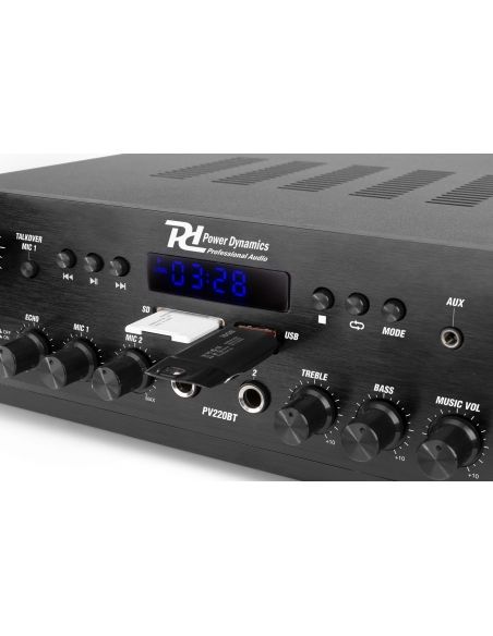 Power Dynamics PV220BT Amplificador de audio 100W 953030