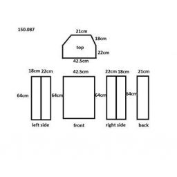 Vonyx SC15 Cobertor para bafle General 15" 150087 - 1 2