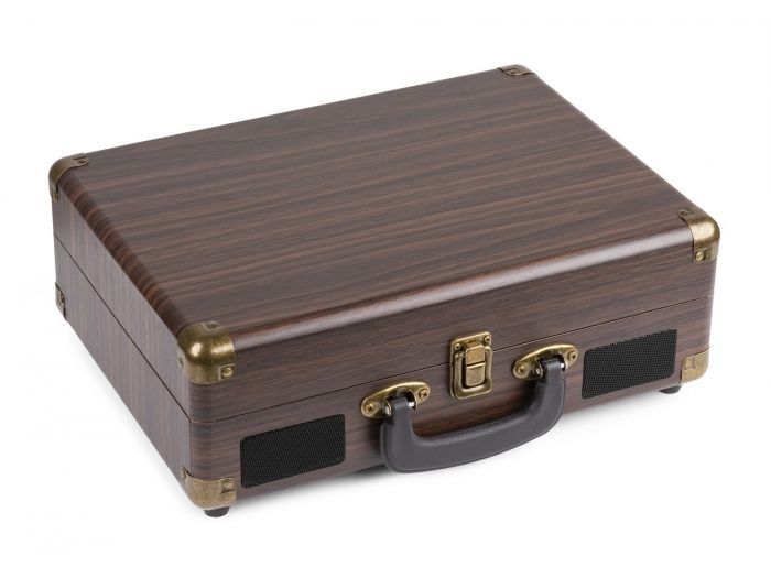 Fenton RP115B Maleta reproductor giradiscos con BT Dark Wood 102110