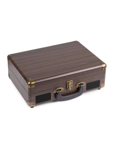 Fenton RP115B Maleta reproductor giradiscos con BT Dark Wood 102110