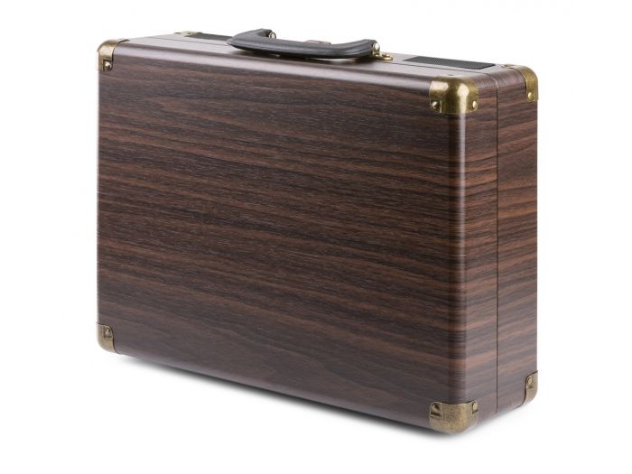 Fenton RP115B Maleta reproductor giradiscos con BT Dark Wood 102110