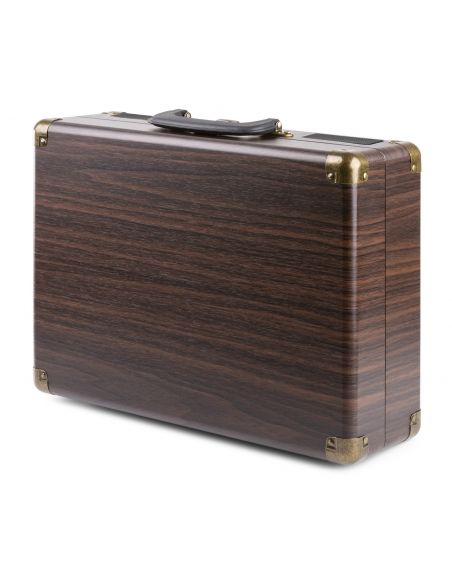 Fenton RP115B Maleta reproductor giradiscos con BT Dark Wood 102110