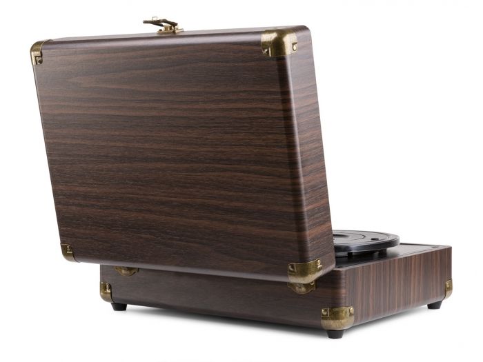 Fenton RP115B Maleta reproductor giradiscos con BT Dark Wood 102110