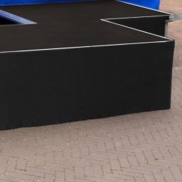 Power Dynamics SKIRT-S40 Fald¢n de escenario Polyester recto 6m x 40cm 2