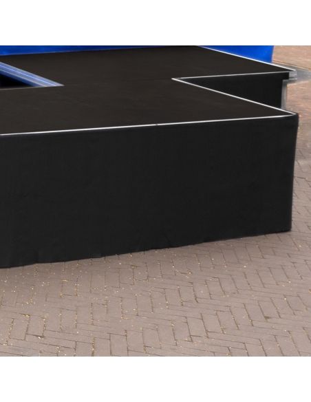 Power Dynamics SKIRT-S40 Fald¢n de escenario Polyester recto 6m x 40cm