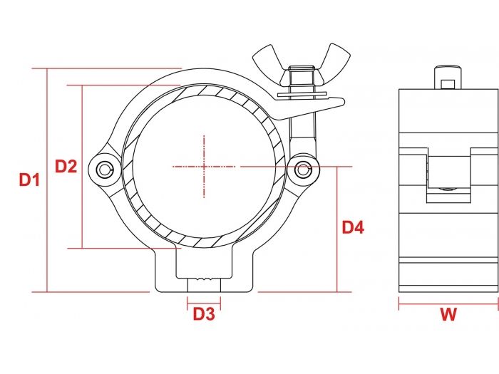Beamz BC50-100 Garra Slimline 100kg Alu 
