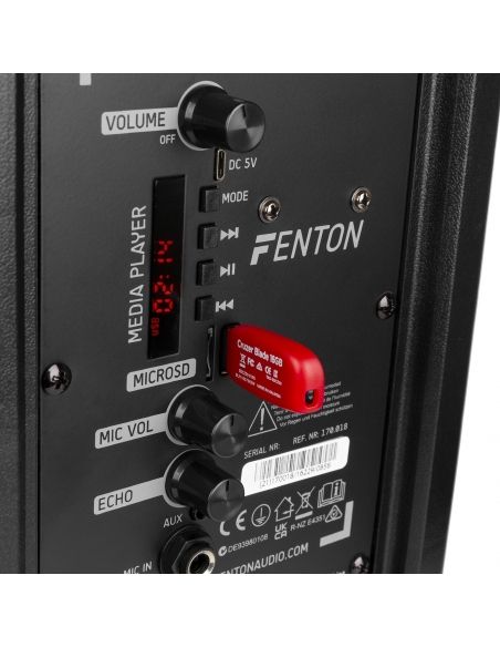 Fenton FT8LED-MK2 Sistema portátil de sonido 8" 170018 - 6