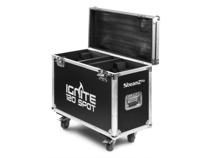 beamZ Pro IGNITE120 Set 2 pcs Cabeza Movil Spot 120W LED en Flightcase 150424 - 4