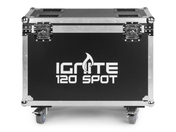 beamZ Pro IGNITE120 Set 2 pcs Cabeza Movil Spot 120W LED en Flightcase 150424 - 5