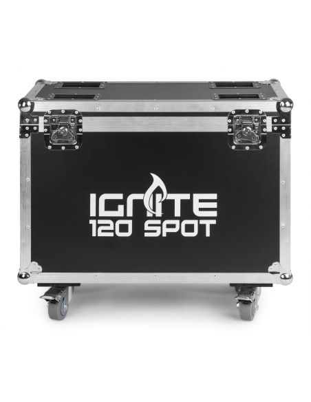 beamZ Pro IGNITE120 Set 2 pcs Cabeza Movil Spot 120W LED en Flightcase 150424 - 5