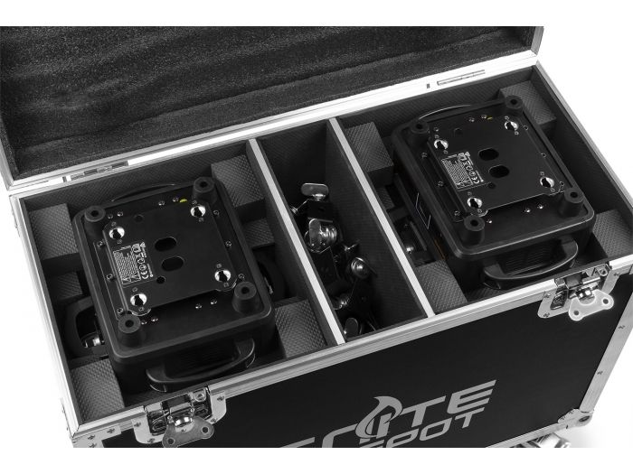beamZ Pro IGNITE120 Set 2 pcs Cabeza Movil Spot 120W LED en Flightcase 150424 - 6