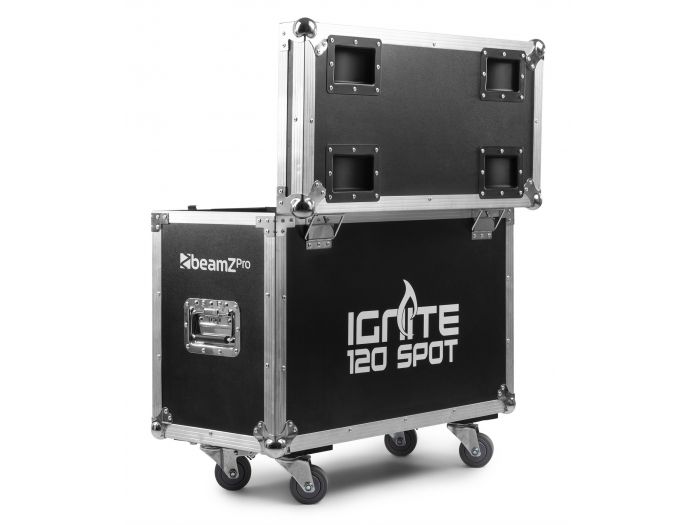beamZ Pro IGNITE120 Set 2 pcs Cabeza Movil Spot 120W LED en Flightcase 150424 - 8