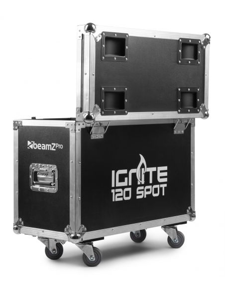 beamZ Pro IGNITE120 Set 2 pcs Cabeza Movil Spot 120W LED en Flightcase 150424 - 8
