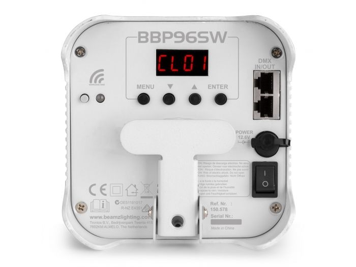 Beamz BBP96SW Foco PAR con bateria 6x 12W WDMX 