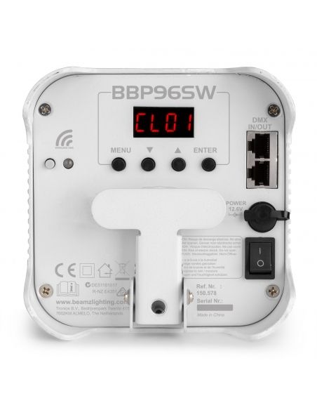 Beamz BBP96SW Foco PAR con bateria 6x 12W WDMX 