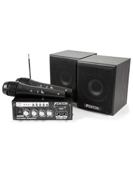 Fenton AV380BT Kit de Amplificador con bafles USB/SD/BT 