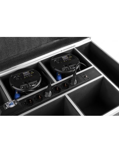Beamz FCC66 Flightcase para 6x BBP66 focos con cargador 