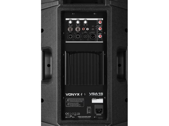 Vonyx VSA15 Altavoces activos Bi-Amplificados 15" 1000W 170366 - 6