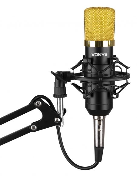 Vonyx CMS400B Studio Set micro Cond Gold | Mas Que Sonido