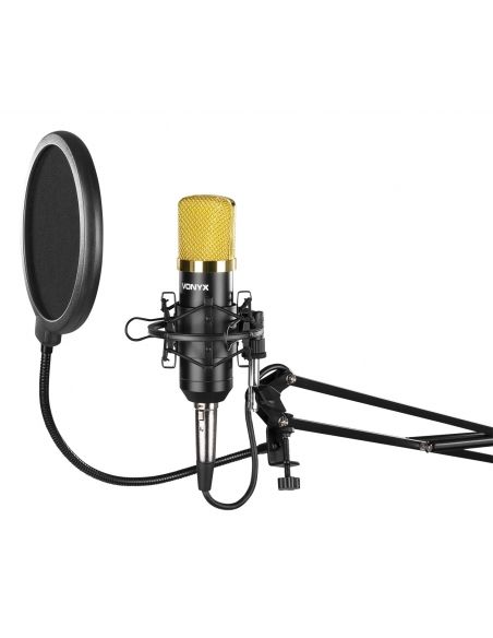 Vonyx CMS400B Studio Set micro Cond Gold | Mas Que Sonido