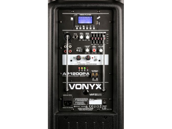 Vonyx AP1200PA Bafle Portatil 12" 170334 - 7