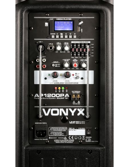 Vonyx AP1200PA Bafle Portatil 12" 170334 - 7