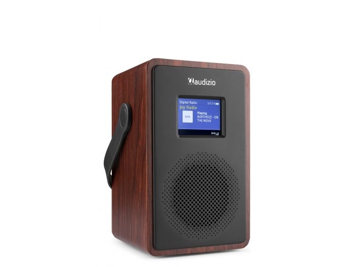 Audizio Modena Radio Portátil DAB+ Radio con batería Madera Oscura 102402 - 1