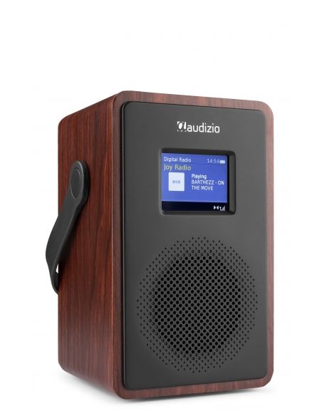 Audizio Modena Radio Portátil DAB+ Radio con batería Madera Oscura 102402 - 1