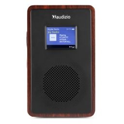 Audizio Modena Radio Portátil DAB+ Radio con batería Madera Oscura 102402 - 1 2