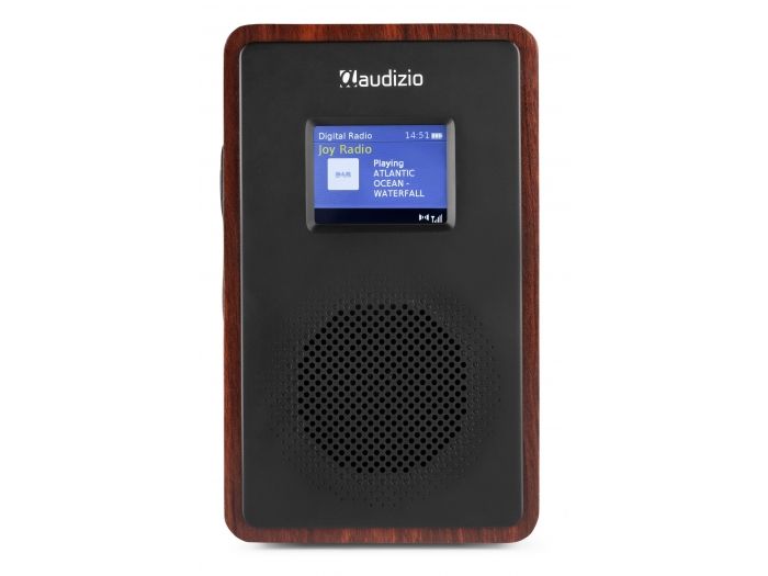 Audizio Modena Radio Portátil DAB+ Radio con batería Madera Oscura 102402 - 2