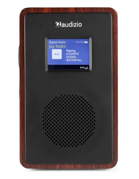 Audizio Modena Radio Portátil DAB+ Radio con batería Madera Oscura 102402 - 2