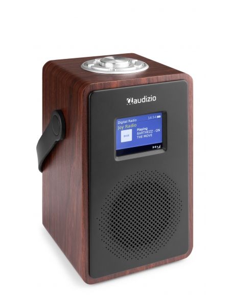 Audizio Modena Radio Portátil DAB+ Radio con batería Madera Oscura 102402 - 4