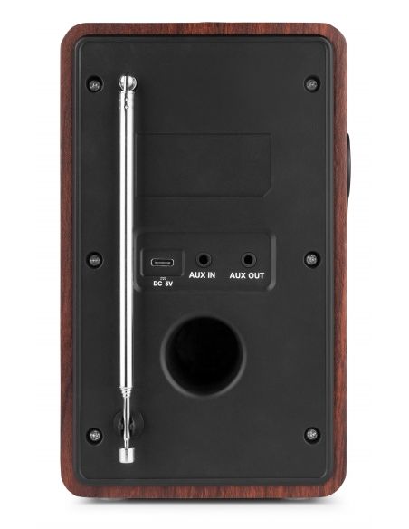 Audizio Modena Radio Portátil DAB+ Radio con batería Madera Oscura 102402 - 7