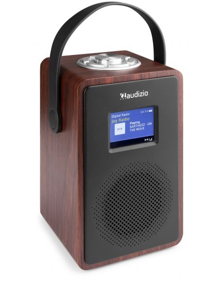 Audizio Modena Radio Portátil DAB+ Radio con batería Madera Oscura 102402 - 11