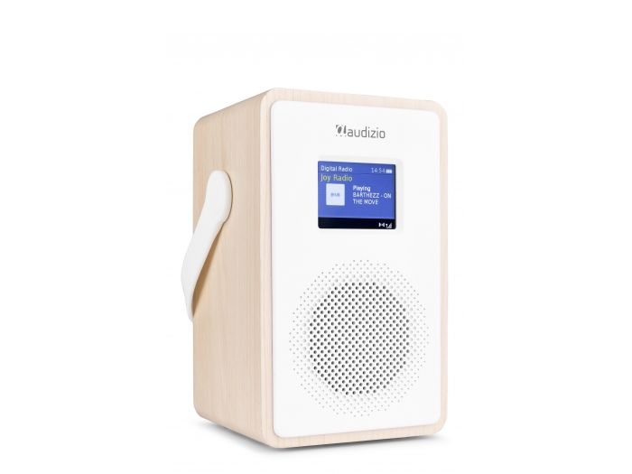 Audizio Modena Radio Portátil DAB+ Radio con batería Madera Clara 102400 - 1