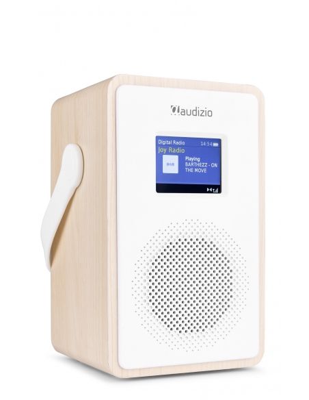 Audizio Modena Radio Portátil DAB+ Radio con batería Madera Clara 102400 - 1