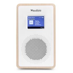 Audizio Modena Radio Portátil DAB+ Radio con batería Madera Clara 102400 - 1 2