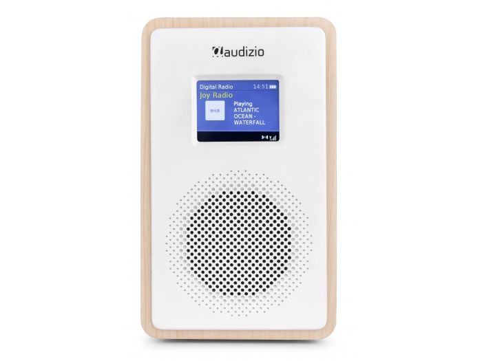 Audizio Modena Radio Portátil DAB+ Radio con batería Madera Clara 102400 - 2